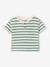 T-shirt bébé coton bio bleu+vert émeraude 4 - vertbaudet enfant 