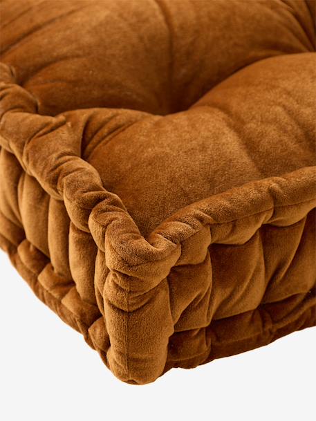 Matelas de sol en velours 60 x 120 cm caramel+rose 3 - vertbaudet enfant 