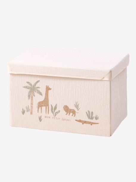 Coffre rangement jouets XL beige 3 - vertbaudet enfant 