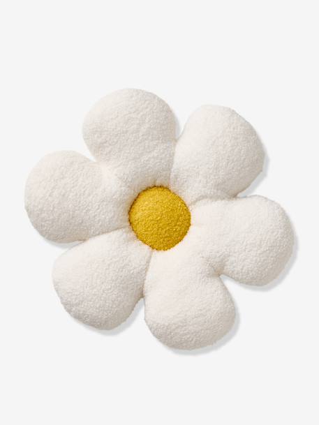 Coussin déco enfant bouclette fleur écru 2 - vertbaudet enfant 