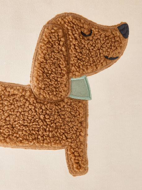 Panier rangement motif chien sherpa beige 4 - vertbaudet enfant 