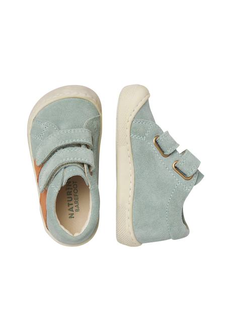 Chaussures barefoot en cuir et en daim barefoot sabby vl Gris-+Sage- 9 - vertbaudet enfant 