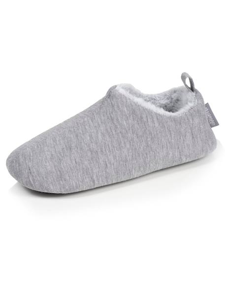 Chaussons bottillons jersey, semelle gomme antidérapante Gris chiné 6 - vertbaudet enfant 