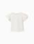 T-shirt en coton avec manches en broderie anglaise Beige clair 1 - vertbaudet enfant 