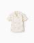 Chemise en coton avec palmiers brodés Blanc 2 - vertbaudet enfant 