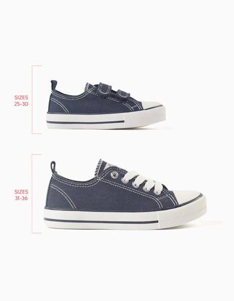 Baskets en toile denim Bleu foncé 2 - vertbaudet enfant 
