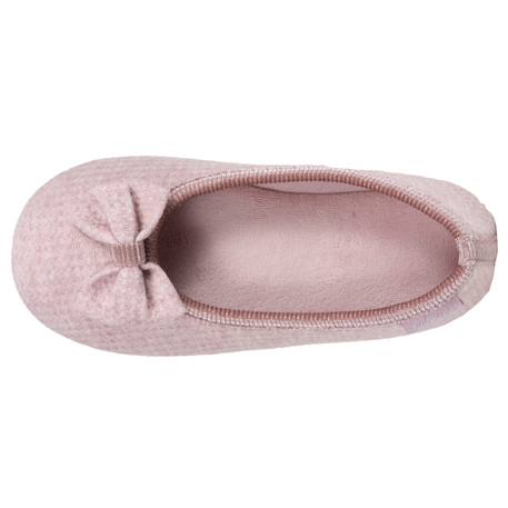 Chaussons ballerines maille nid d'abeille, semelle gomme antidérapante Blush 3 - vertbaudet enfant 