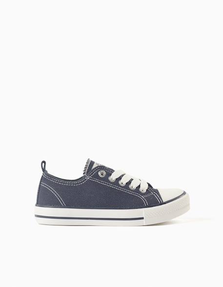 Baskets en toile denim Bleu foncé 3 - vertbaudet enfant 
