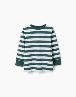 Garçon-T-shirt, polo, sous-pull-T-shirt-T-shirt en coton à manches longues et rayures