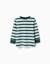 T-shirt en coton à manches longues et rayures Bleu foncé+Vert foncé 4 - vertbaudet enfant 