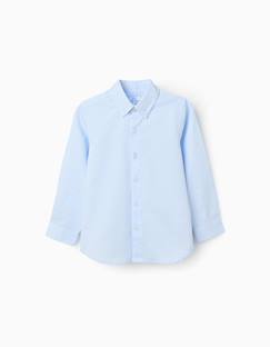 Chemise en coton dobby à manches longues  - vertbaudet enfant