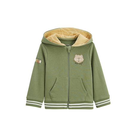 Sweat à capuche enfant gabin Vert 2 - vertbaudet enfant 