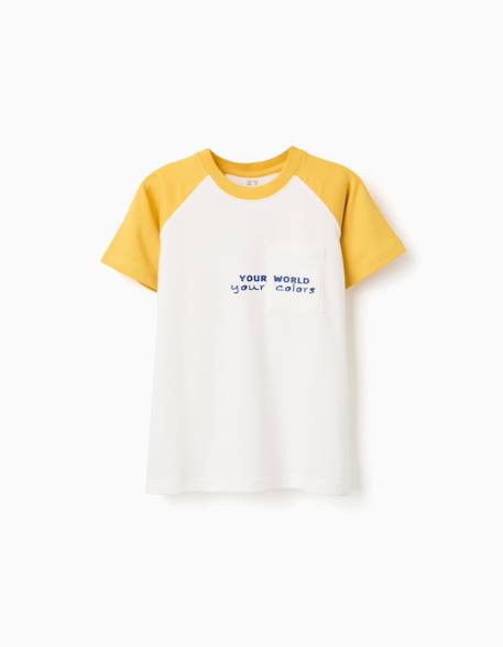 Garçon-T-shirt en coton avec imprimé colors
