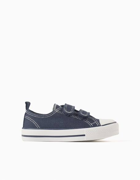 Baskets en toile denim Bleu foncé 4 - vertbaudet enfant 