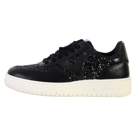 Baskets basses à lacets velours Noir 2 - vertbaudet enfant 