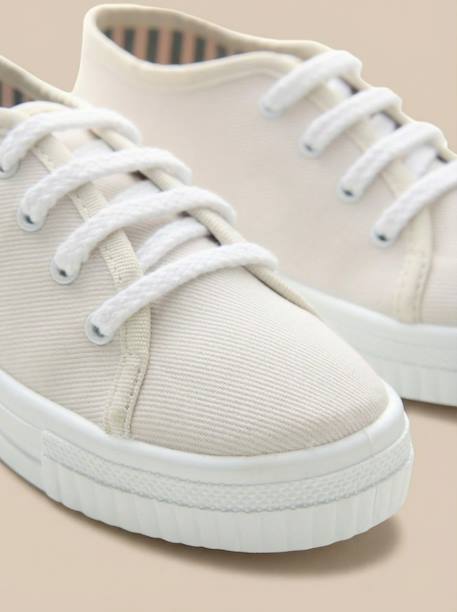 Tennis en toile enfants Ecru 6 - vertbaudet enfant 