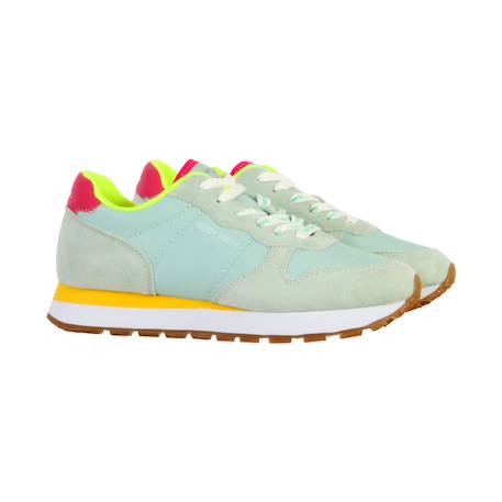 Baskets basses à lacets Aqua+Blanc 3 - vertbaudet enfant 