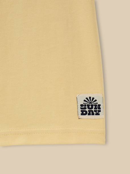 T-shirt garçon - coton biologique Blanc+Jaune 4 - vertbaudet enfant 