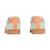 Baskets basses  à lacets Aqua+Beige+Nude 5 - vertbaudet enfant 