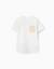 T-shirt en coton avec poche poitrine Blanc 1 - vertbaudet enfant 