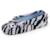 Chaussons ballerines imitation fourrure, semelle gomme antidérapante Gris foncé tigré 1 - vertbaudet enfant 