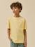 T-shirt garçon - coton biologique Blanc+Jaune 3 - vertbaudet enfant 