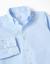 Chemise en coton dobby à manches longues Bleu clair 3 - vertbaudet enfant 