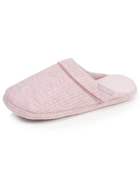 Chaussons mules maille nid d'abeille, semelle gomme antidérapante Blush 6 - vertbaudet enfant 