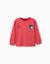 T-shirt à manches longues et imprimé no rules Rouge 1 - vertbaudet enfant 