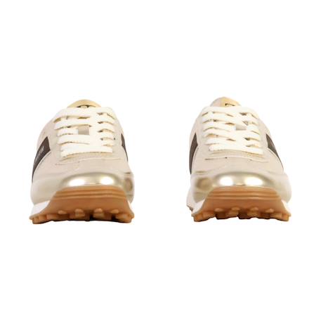 Baskets basses  à lacets Blanc+Or 11 - vertbaudet enfant 