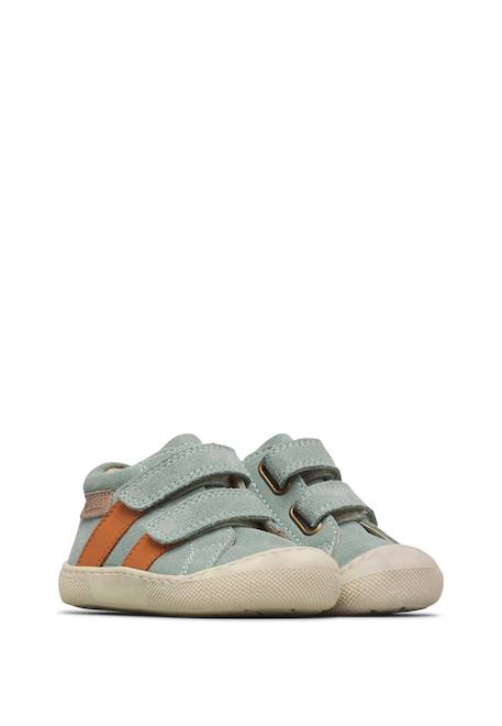 Chaussures barefoot en cuir et en daim barefoot sabby vl Gris-+Sage- 7 - vertbaudet enfant 