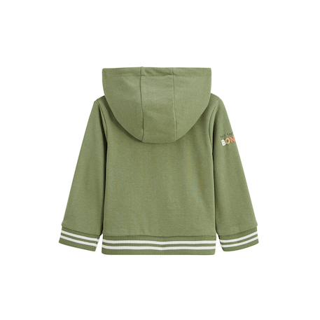 Sweat à capuche enfant gabin Vert 3 - vertbaudet enfant 