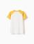T-shirt en coton avec imprimé colors Jaune foncé 2 - vertbaudet enfant 