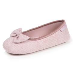 Vêtements de grossesse-Legging, collant-Chaussons ballerines maille nid d'abeille, semelle gomme antidérapante