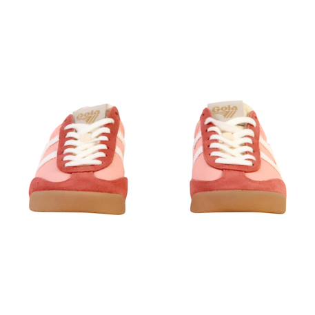 Baskets basses  à lacets Bubblegum cerise off white+Clementine moody orange off white+Emerald evergreen surf+Evergreen plume soleil+Green mist evergreen off white+Pale pink  clay off white+Rouge coral 35 - vertbaudet enfant 