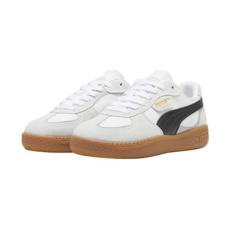 Baskets basses à lacets Blanc desert dust+Blanc noir 9 - vertbaudet enfant 