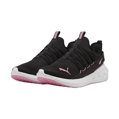 Baskets basses  à lacets Noir   blanc mauve 3 - vertbaudet enfant 