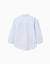 Chemise en lin et coton à motif de cercles Bleu clair 2 - vertbaudet enfant 