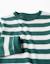 T-shirt en coton à manches longues et rayures Bleu foncé+Vert foncé 6 - vertbaudet enfant 
