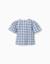 Blouse en coton à carreaux avec nœuds décoratifs b&s Bleu foncé 3 - vertbaudet enfant 