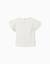 T-shirt en coton avec manches en broderie anglaise Beige clair 2 - vertbaudet enfant 
