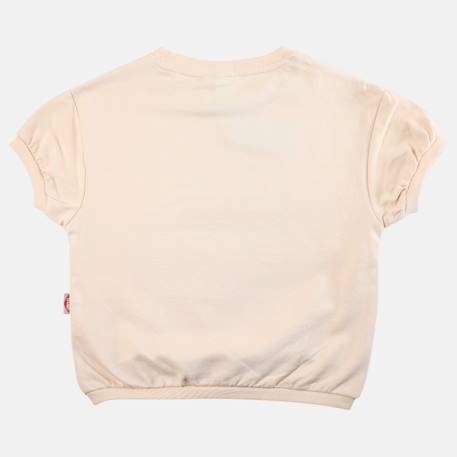T shirt fille manches courtes Beige+Fushia+Gris+Rose 3 - vertbaudet enfant 