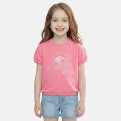 T shirt fille manches courtes  - vertbaudet enfant