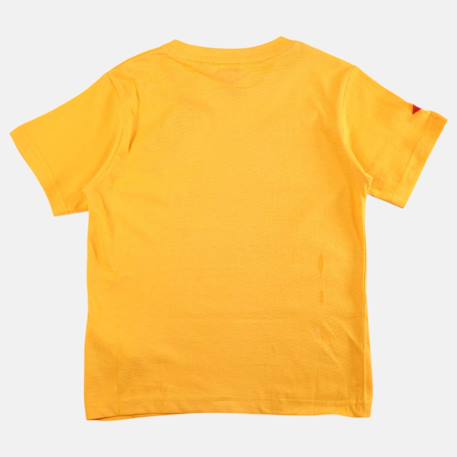 T shirt garçon manches courtes imprimé Jaune+Kaki+Marine+Noir+Orange 3 - vertbaudet enfant 