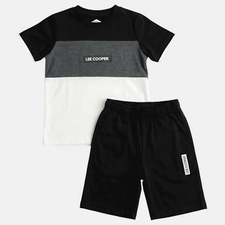 Ensemble garçon composé d un t shirt manches courtes et d un short Beige+Kaki+Marine+Noir 22 - vertbaudet enfant 