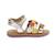 Sandales bébé mo cloflore Blanc+Or clair 7 - vertbaudet enfant 