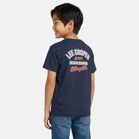 T shirt garçon manches courtes Beige+Gris+Marine+Noir+Vert 13 - vertbaudet enfant 