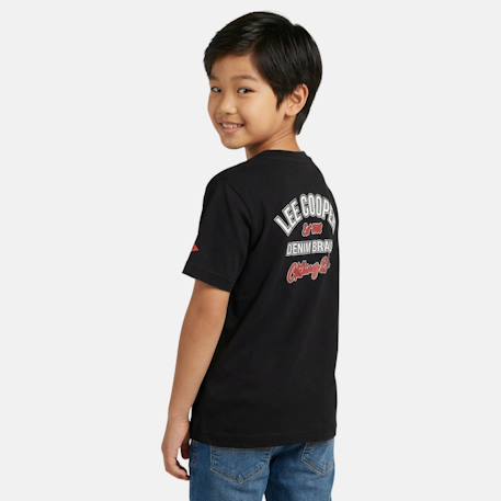 T shirt garçon manches courtes Beige+Gris+Marine+Noir+Vert 18 - vertbaudet enfant 