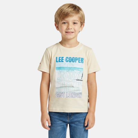 T shirt garçon manches courtes imprimé Beige+Bleu+Gris+Marine+Noir 1 - vertbaudet enfant 