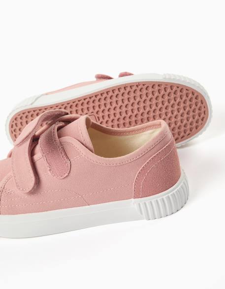 Baskets en toile à semelle antidérapante Rose clair 4 - vertbaudet enfant 